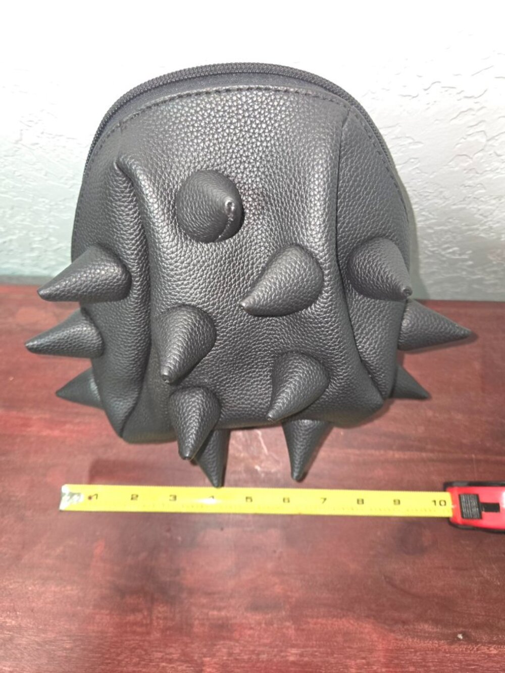 MadPax Black Spike Top Handle Purse Goth Punk Y2K Satchel Handbag EUC - Picture 10 of 12